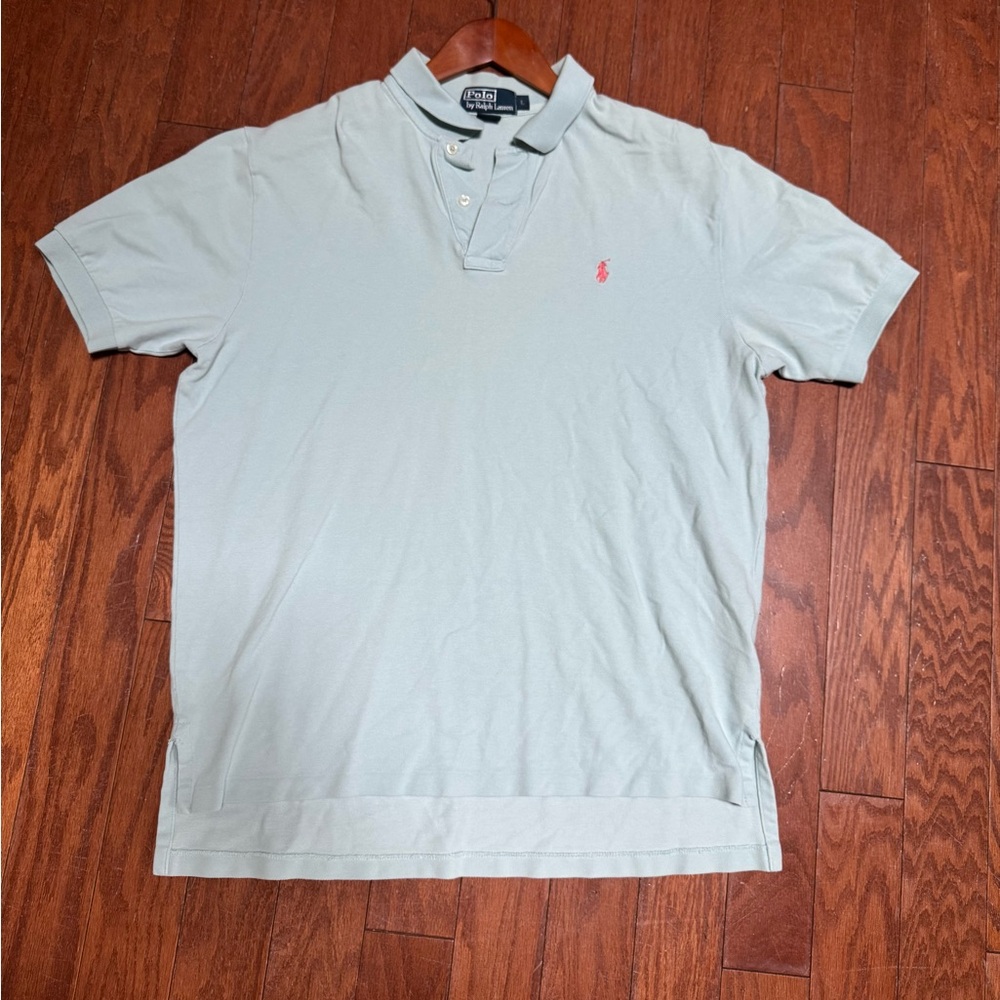 Polo by Ralph Lauren Men's Soft Blue Polo Shirt